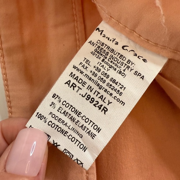 Manila grace - 100% cotton Pants Sz IT 38 or US XS - Picture 6 of 12